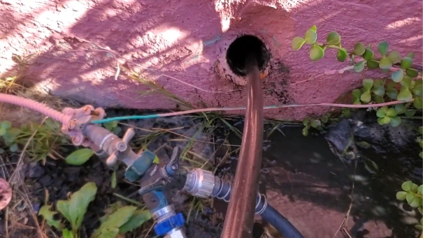 Heavy buildup and root intrusion requiring hydro jetting instead of snaking