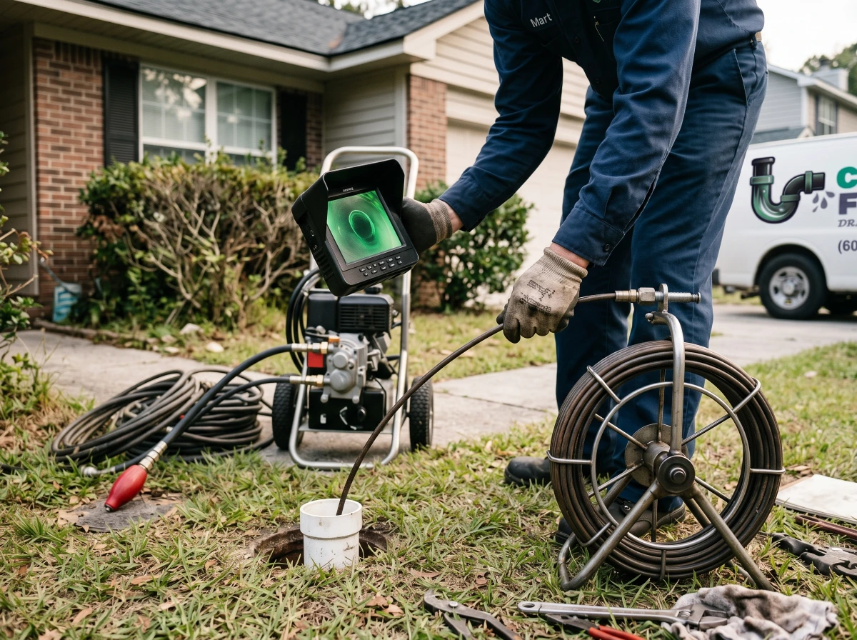 Camera drain inspection — how we diagnose before recommending a fix